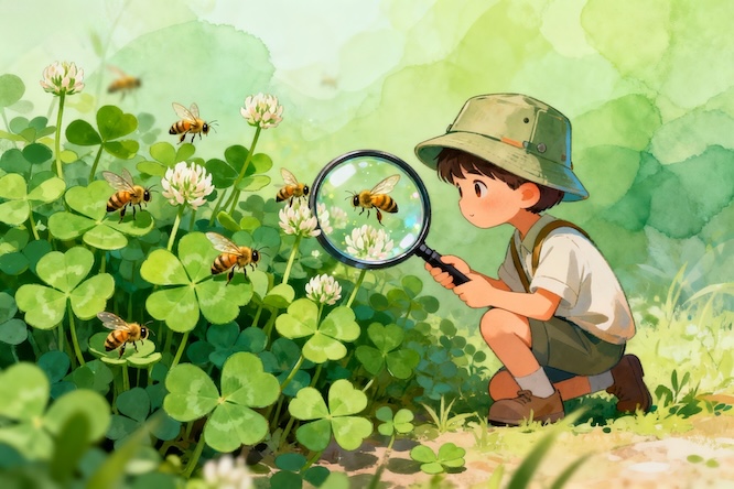 摄图网_603731709_男孩蹲着用放大镜观察蜜蜂(企业商用).jpg 摄图网_603731709_男孩蹲着用放大镜观察蜜蜂(企业商用).jpg